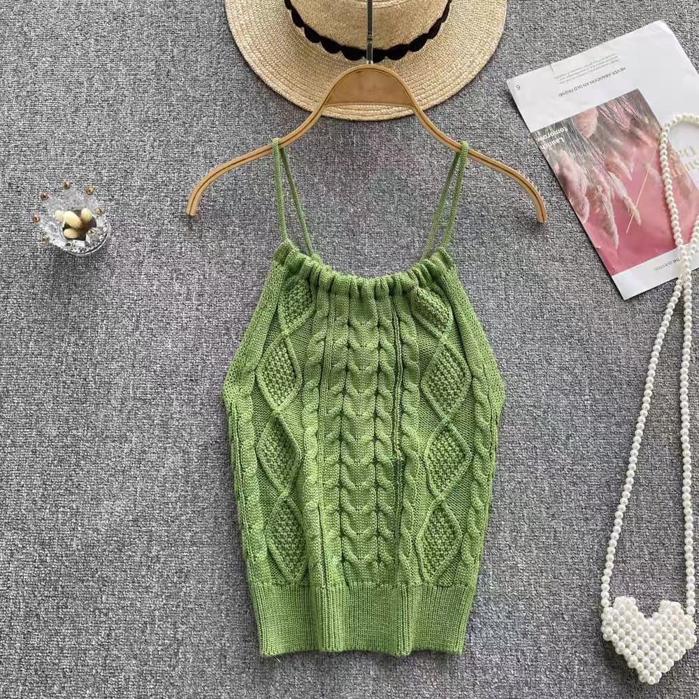 Night in maldives knit top 5KZZ160 image