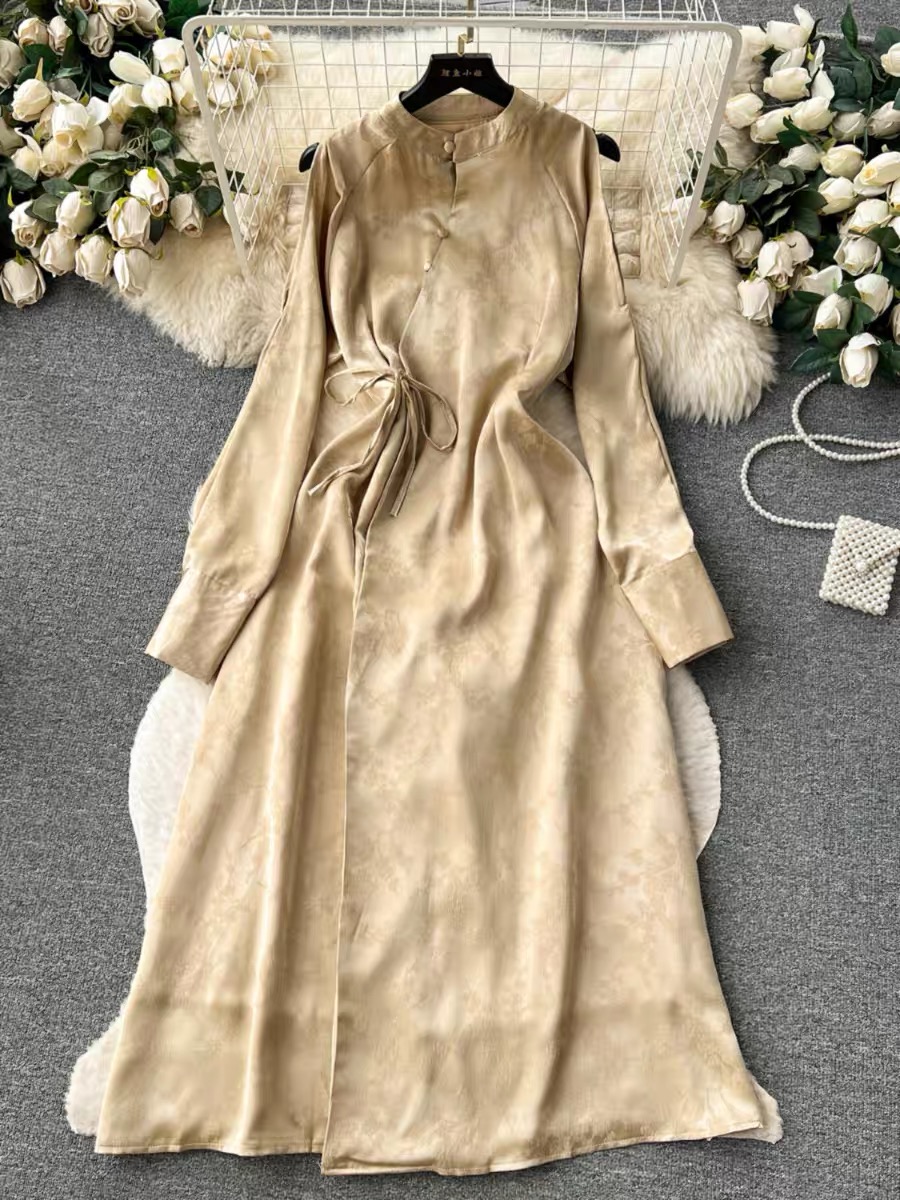 Ready for the event silk dress FD251