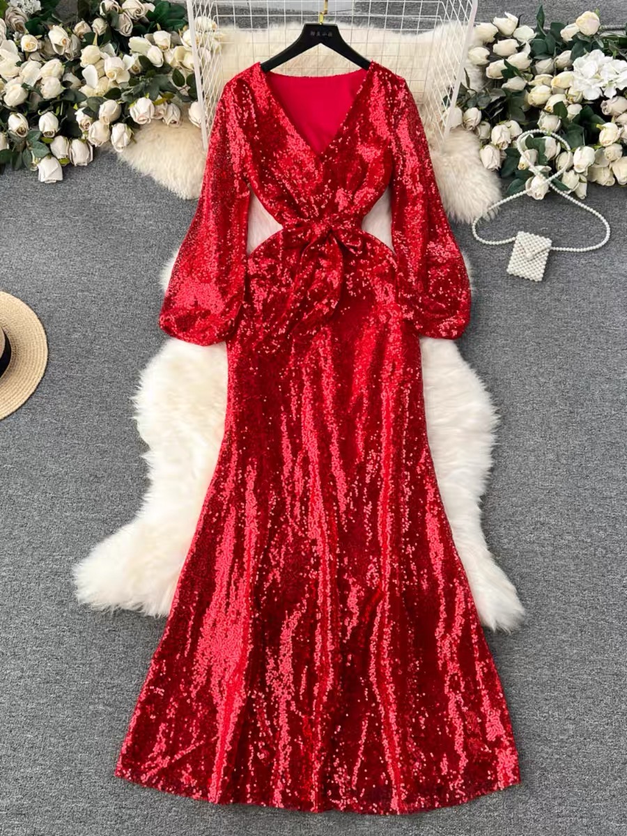 All eyes on me sequin style dress EVD96
