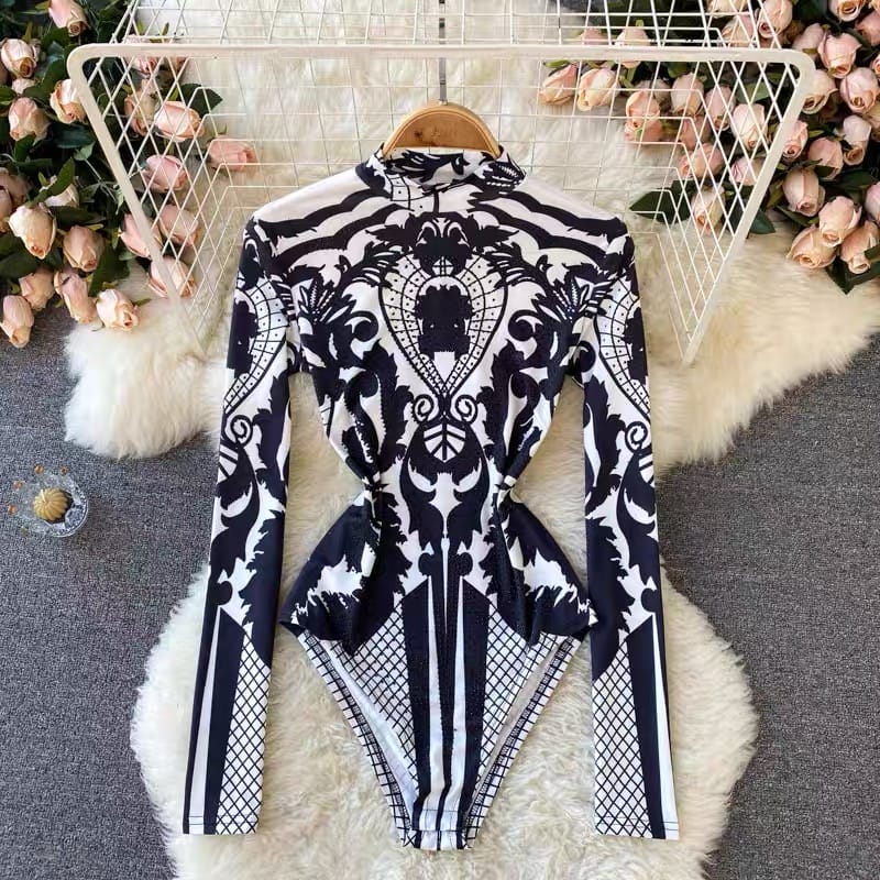Rubi print bodysuit TZZ418 image