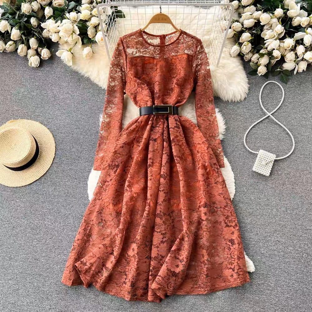 Set for slay lace dress FD126 image