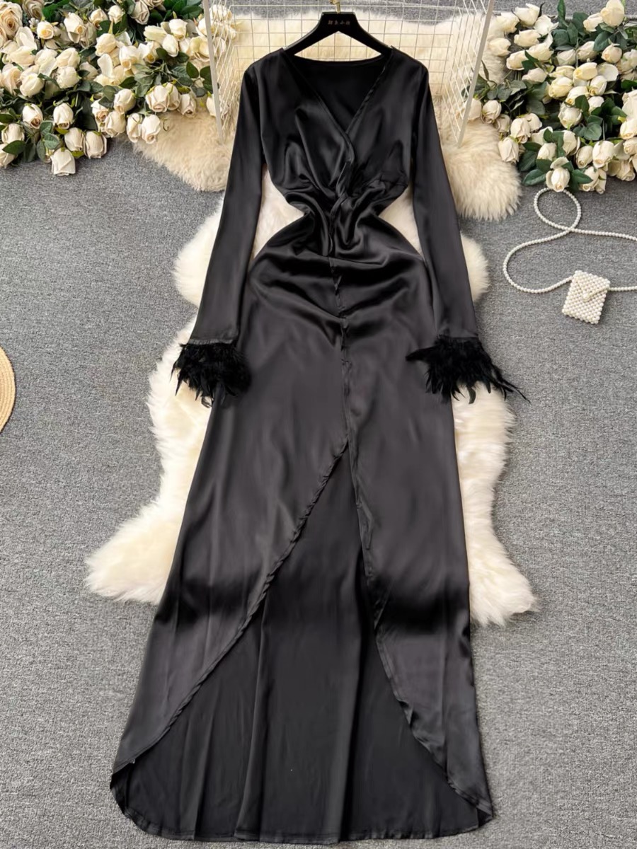 Why do silk evening dress EVD83