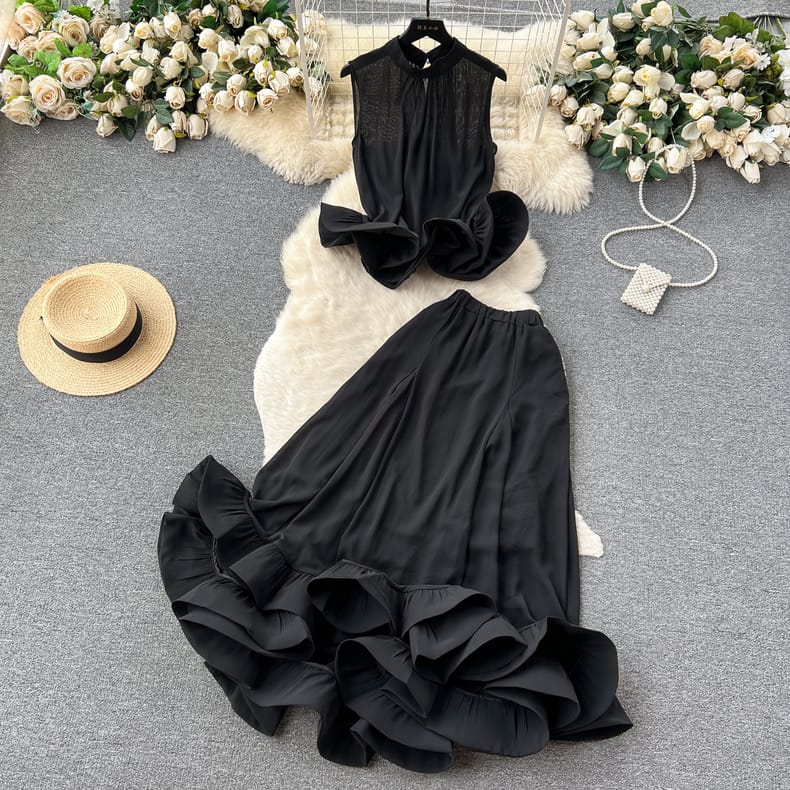 Caught in your trap ruffle set TPZZ3317 image