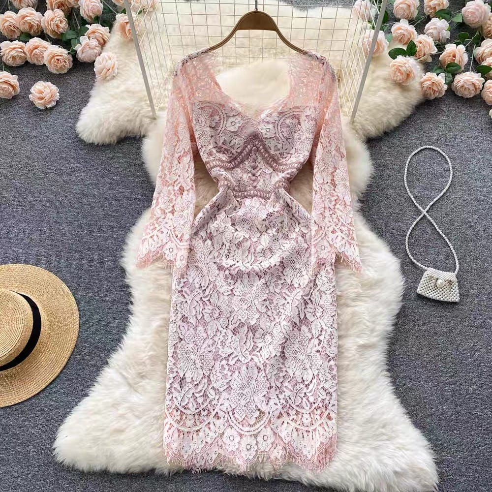 Classy madam lace dress FBC50 image