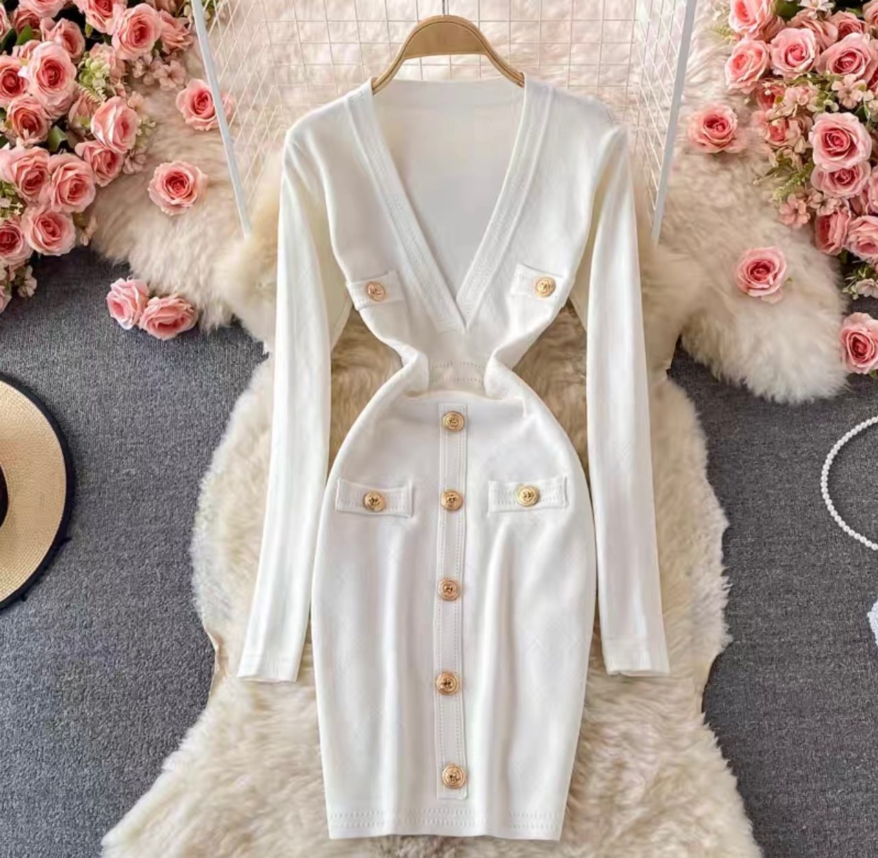 Casual date sweater gown KBC39 image