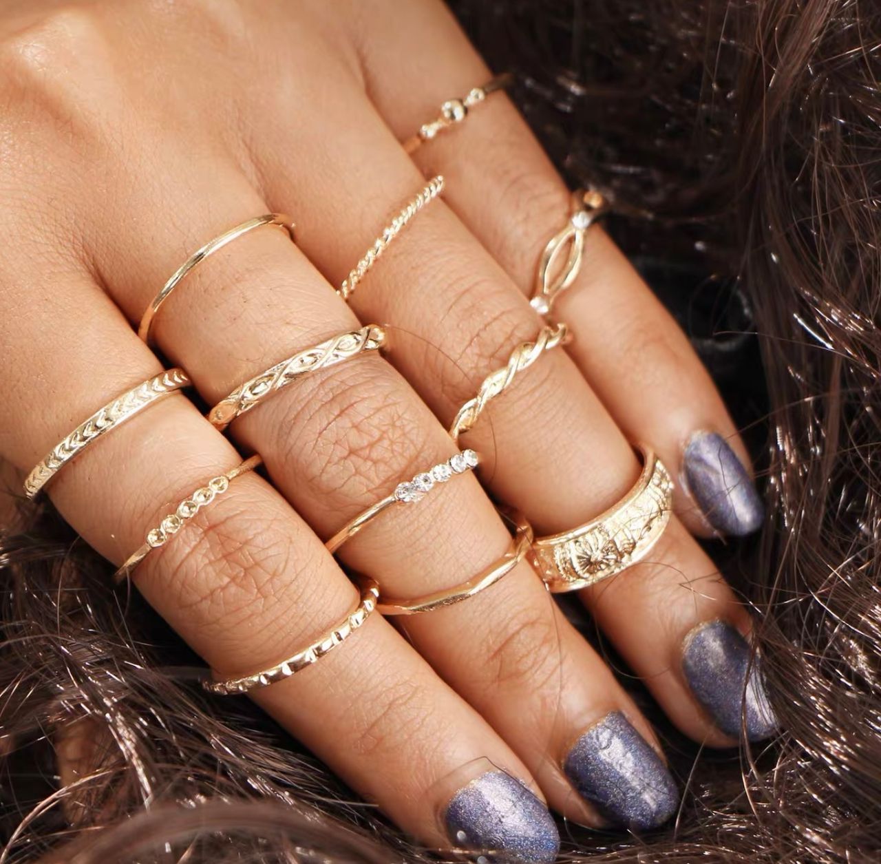 Luxury babe knuckle rings JW168 image