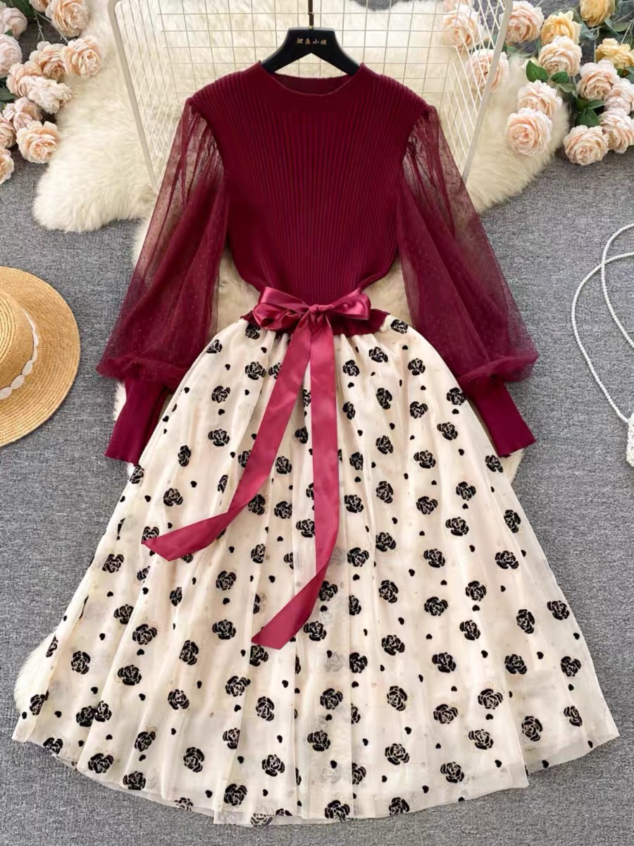 Diamond and riches knitted dress KD183