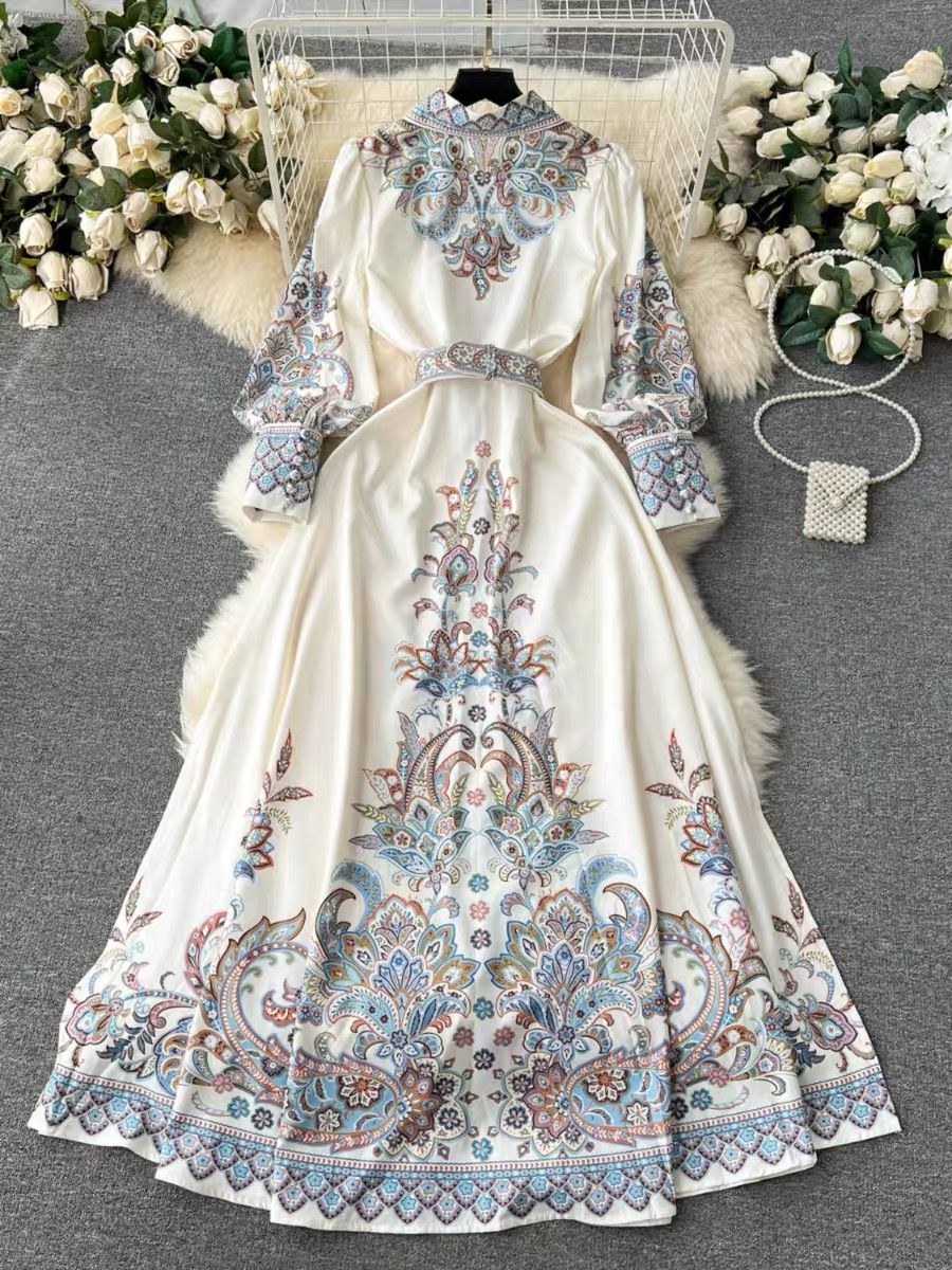 Fun night out print dress ED189 image