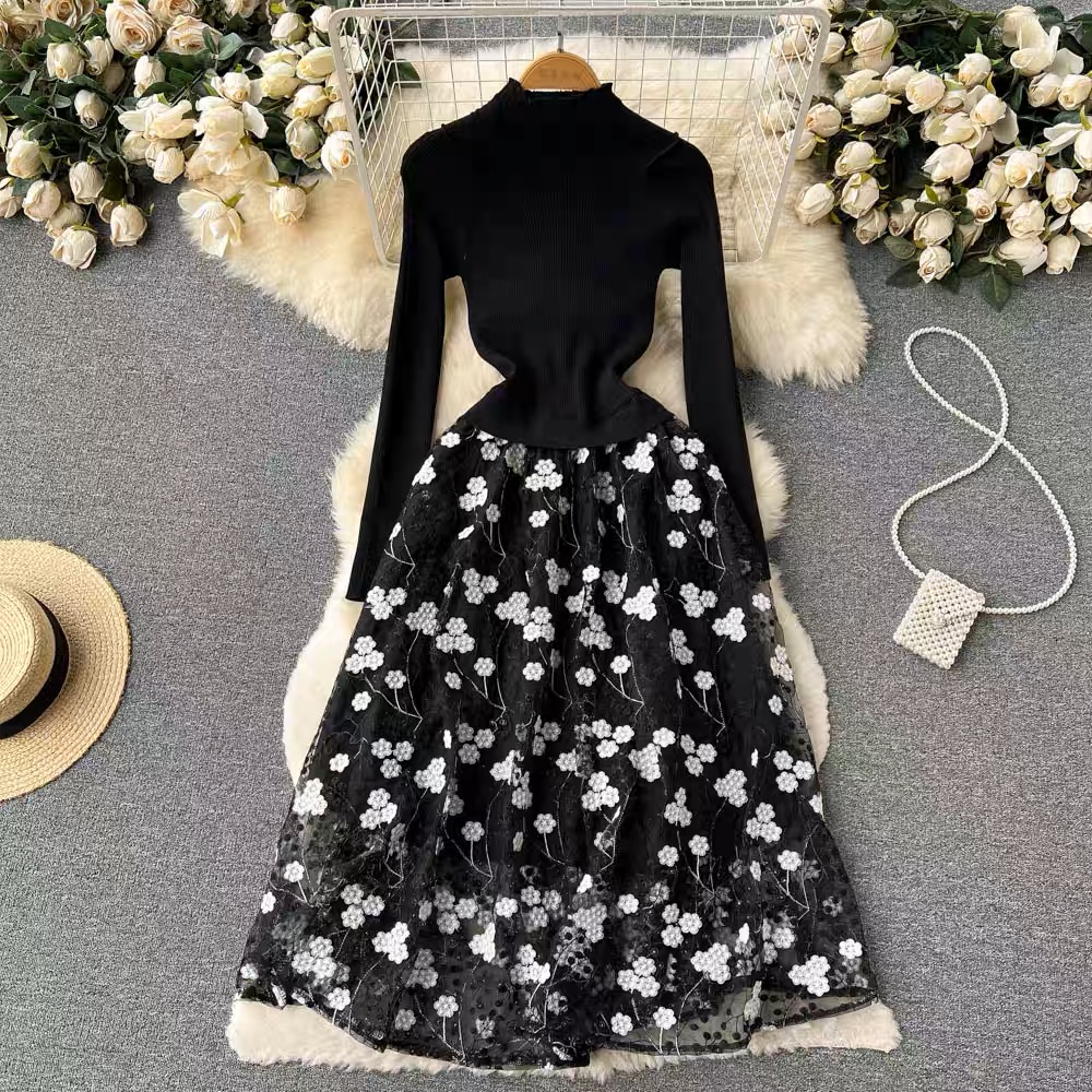 Can’t look back roses dress FD133