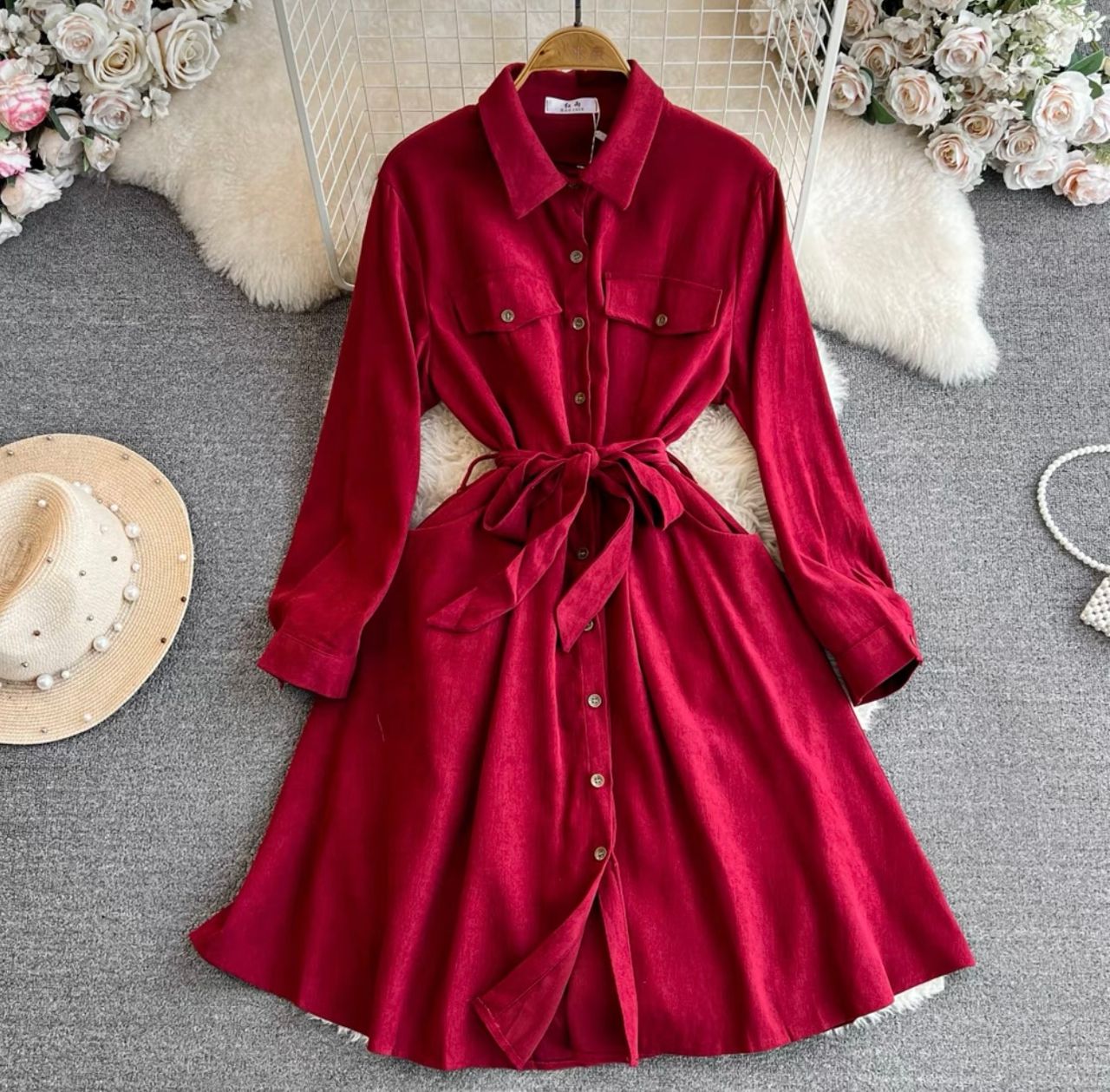 Your addiction suede shirt dress SDZZ926 image