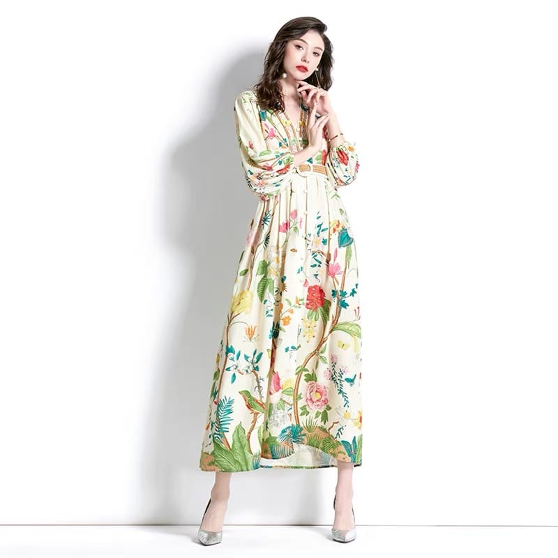 Guest of honor floral dress ED53 image