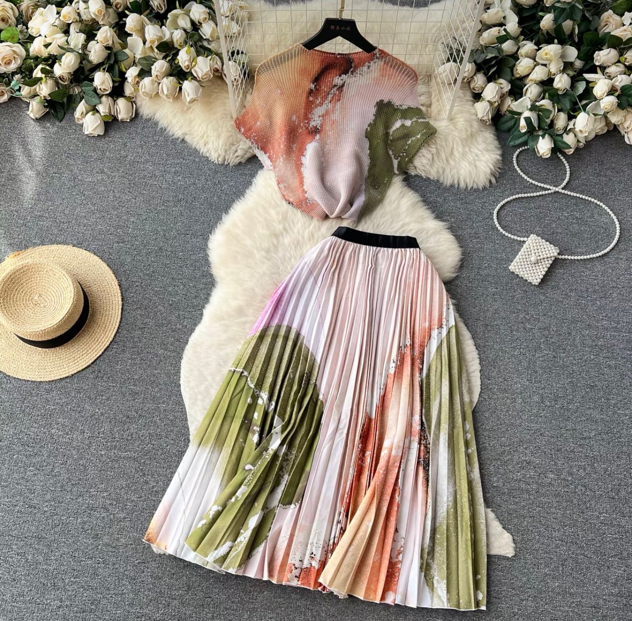 Full length miyaki top & skirt TPZZ2171 image