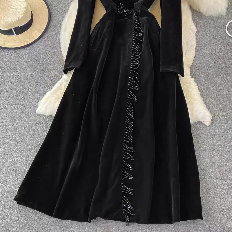 VIP attitude premium  suede dress FD91 image
