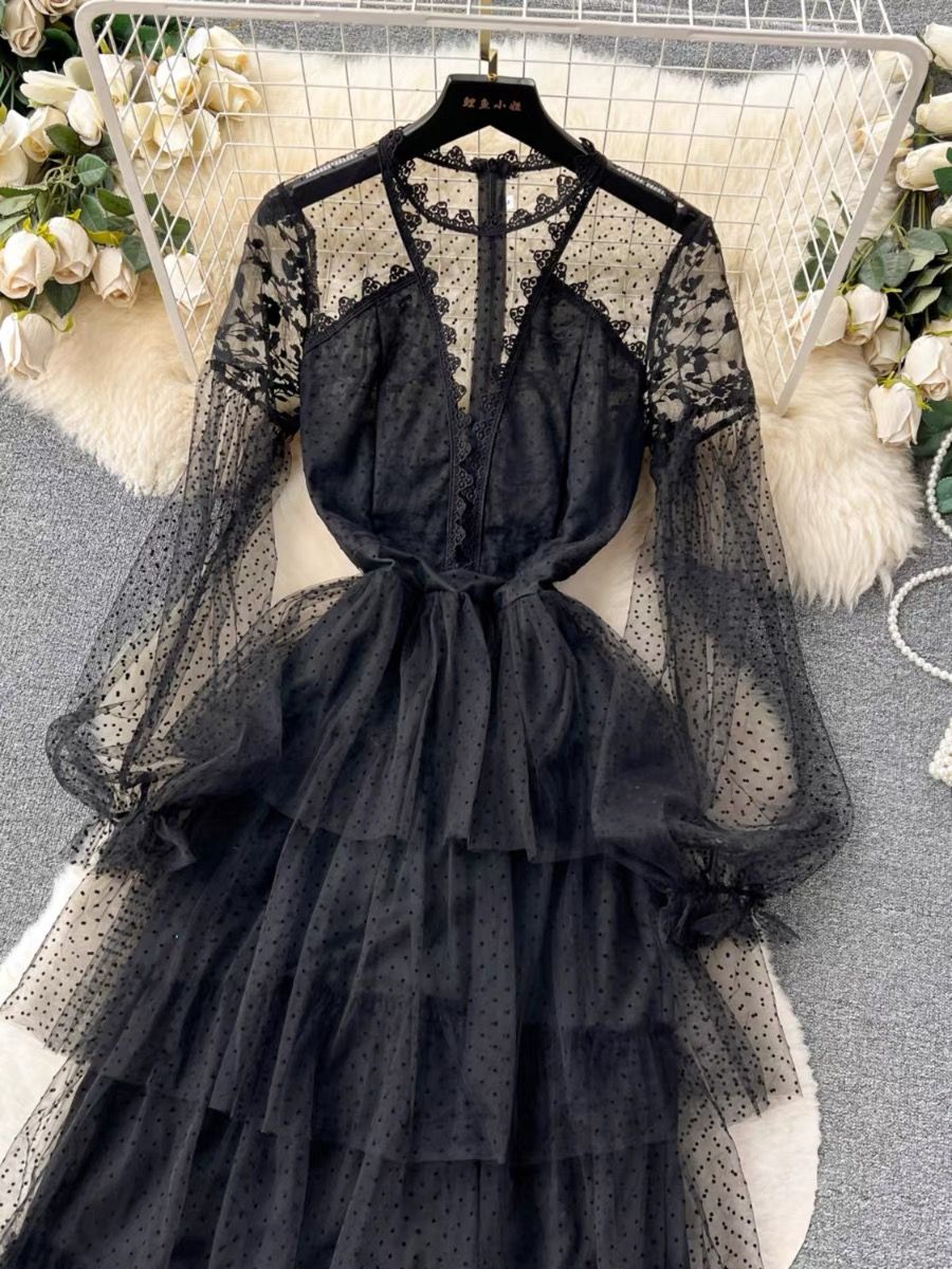 A very important date tulle dress EVD60 image