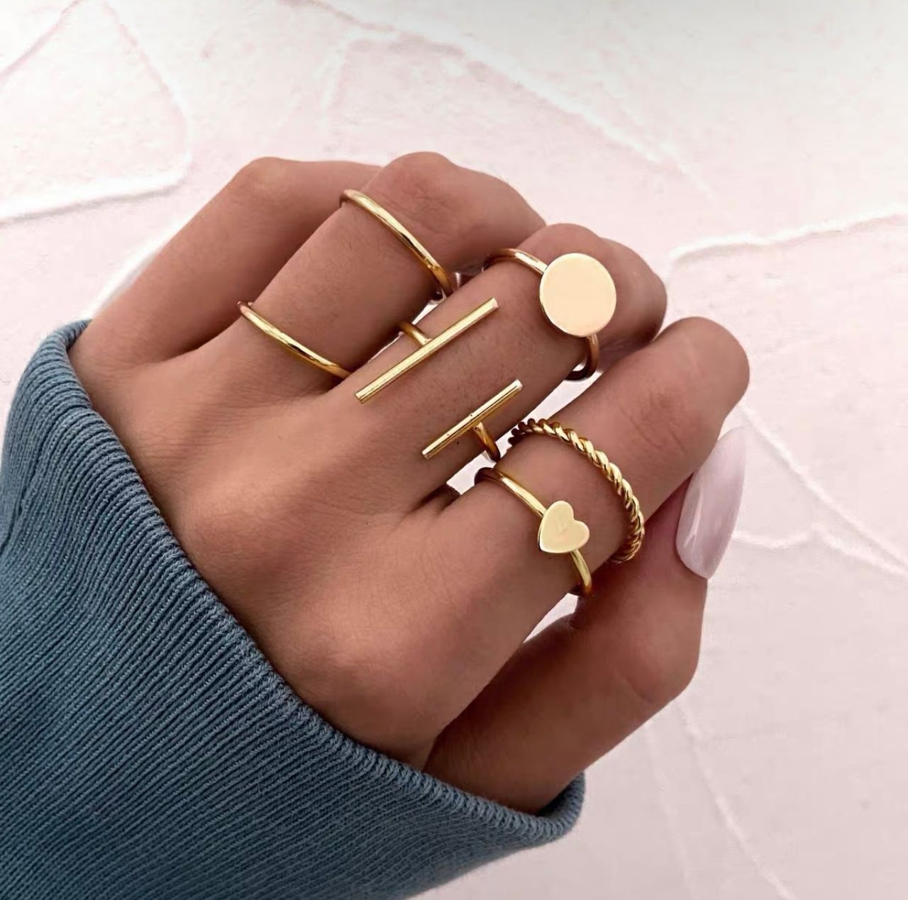 Luxury babe knuckle rings JW168 image