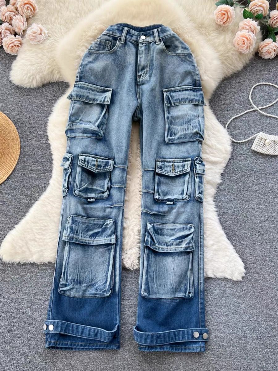 Festival baddie cargo jeans JDZZ397 image