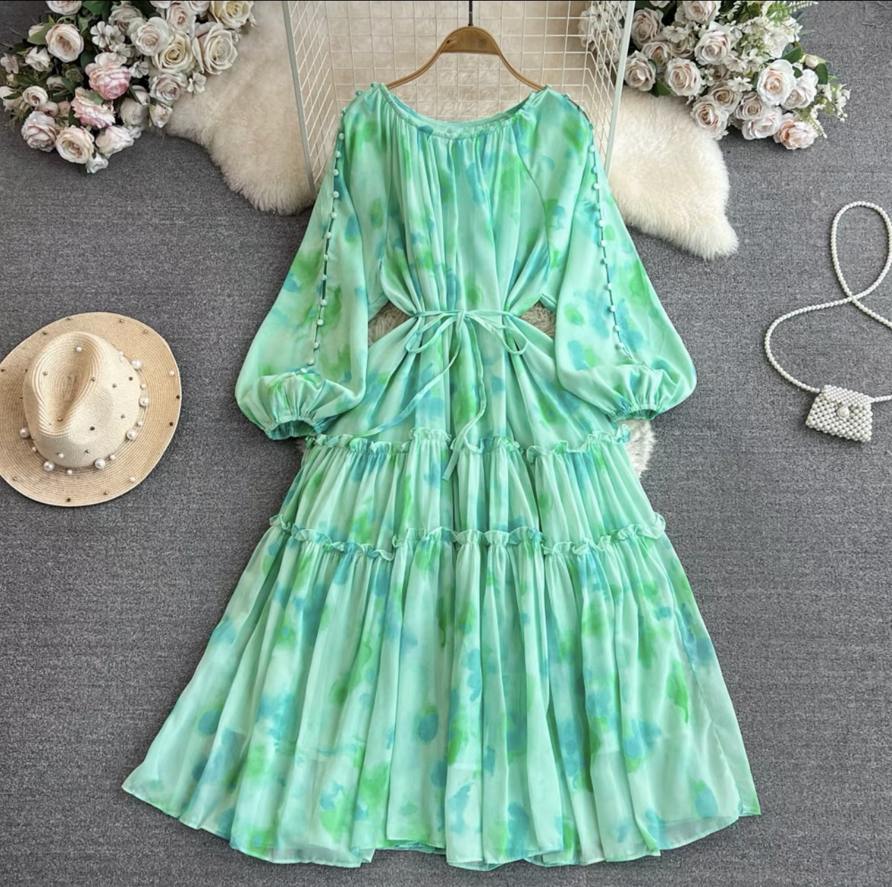 With desire floral print dress CD719 image