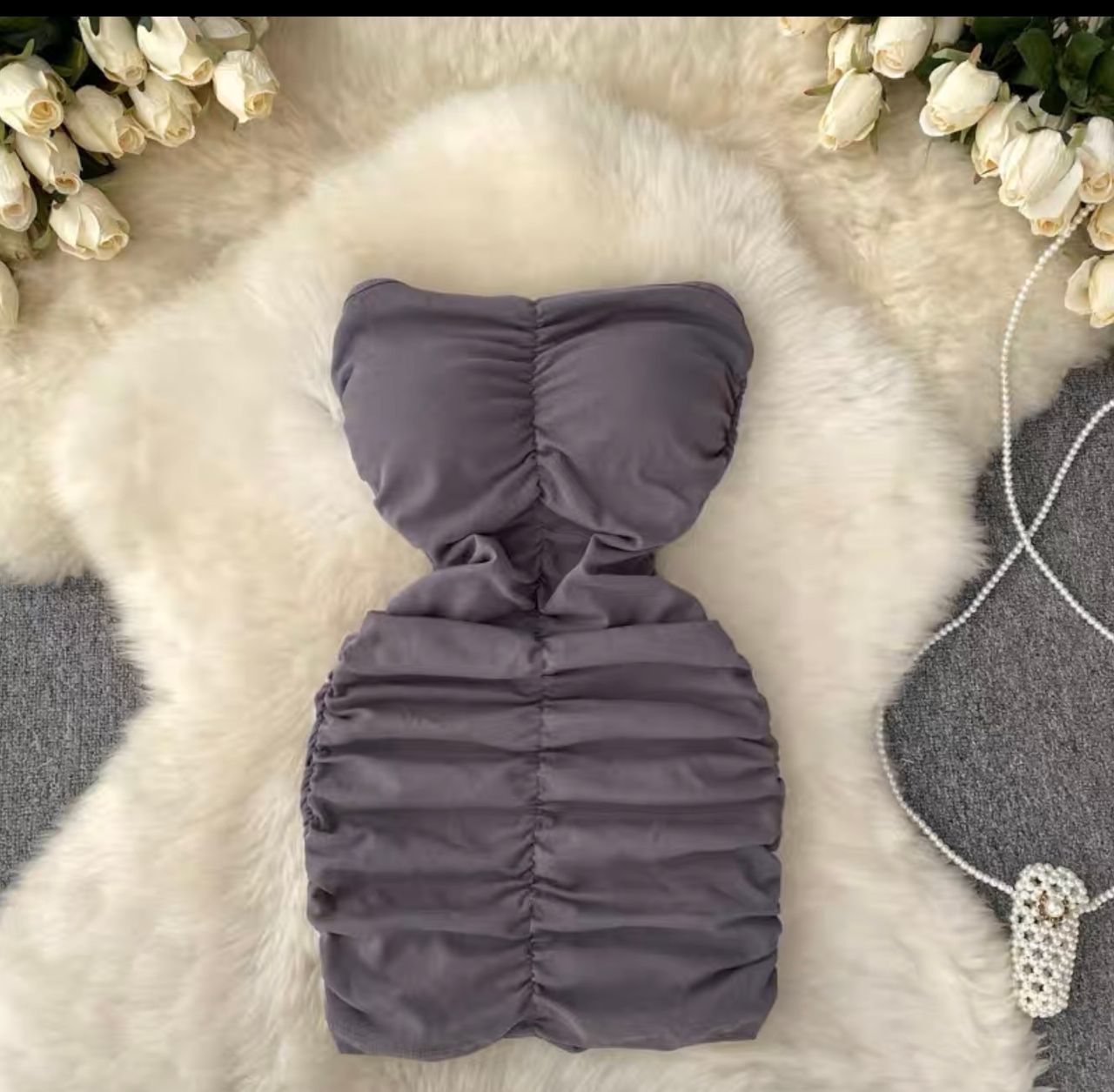 Free as a butterfly ribbed gown CBC105 image