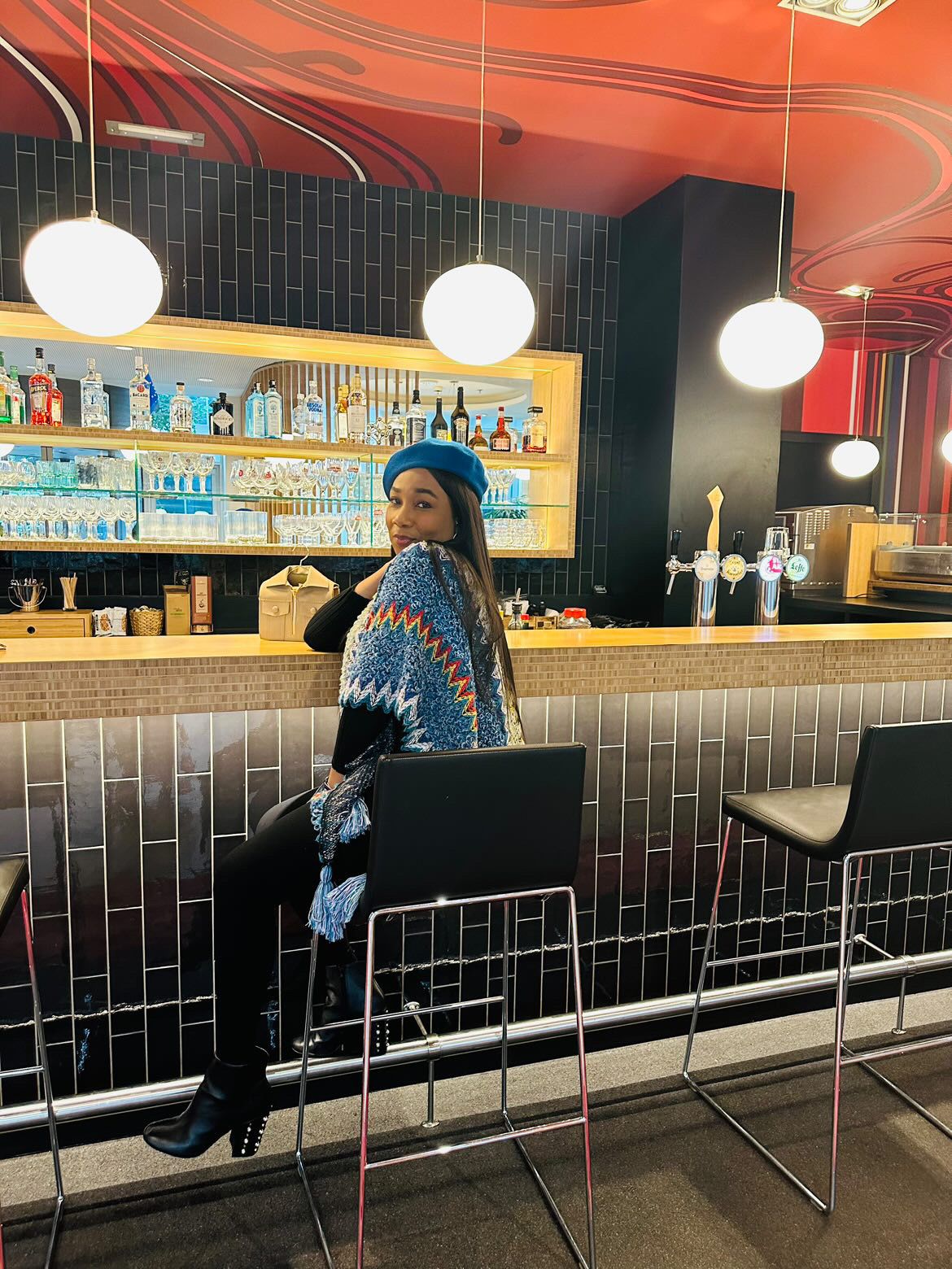 On pilgrimage knit shawl & beret image