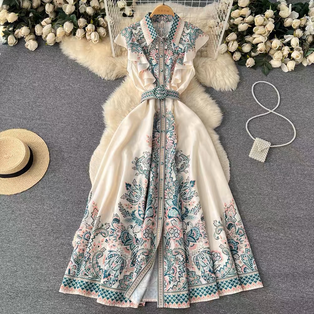 High speed love print dress ED34 image