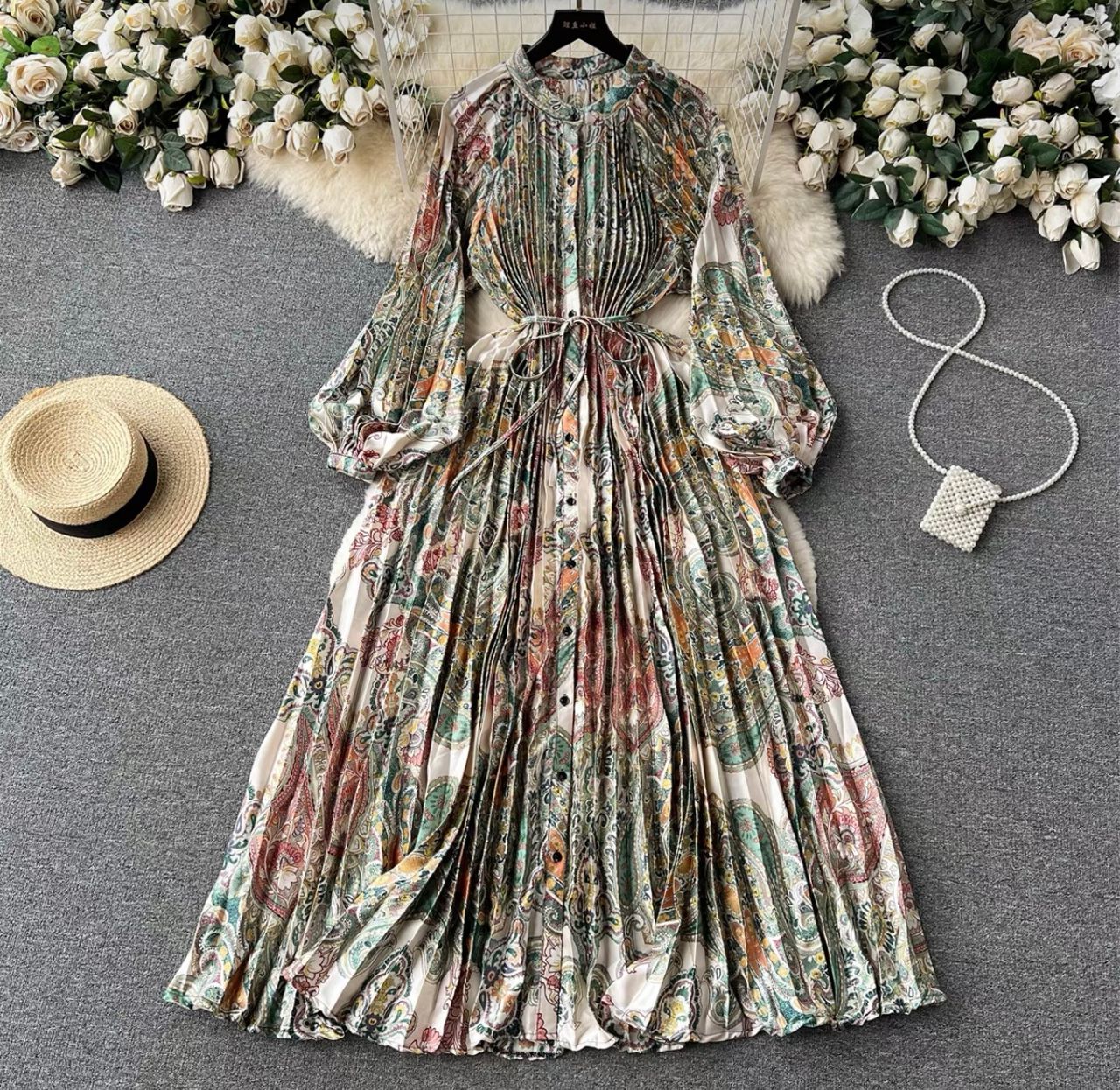 Cute but spoiled print dress FD215 image
