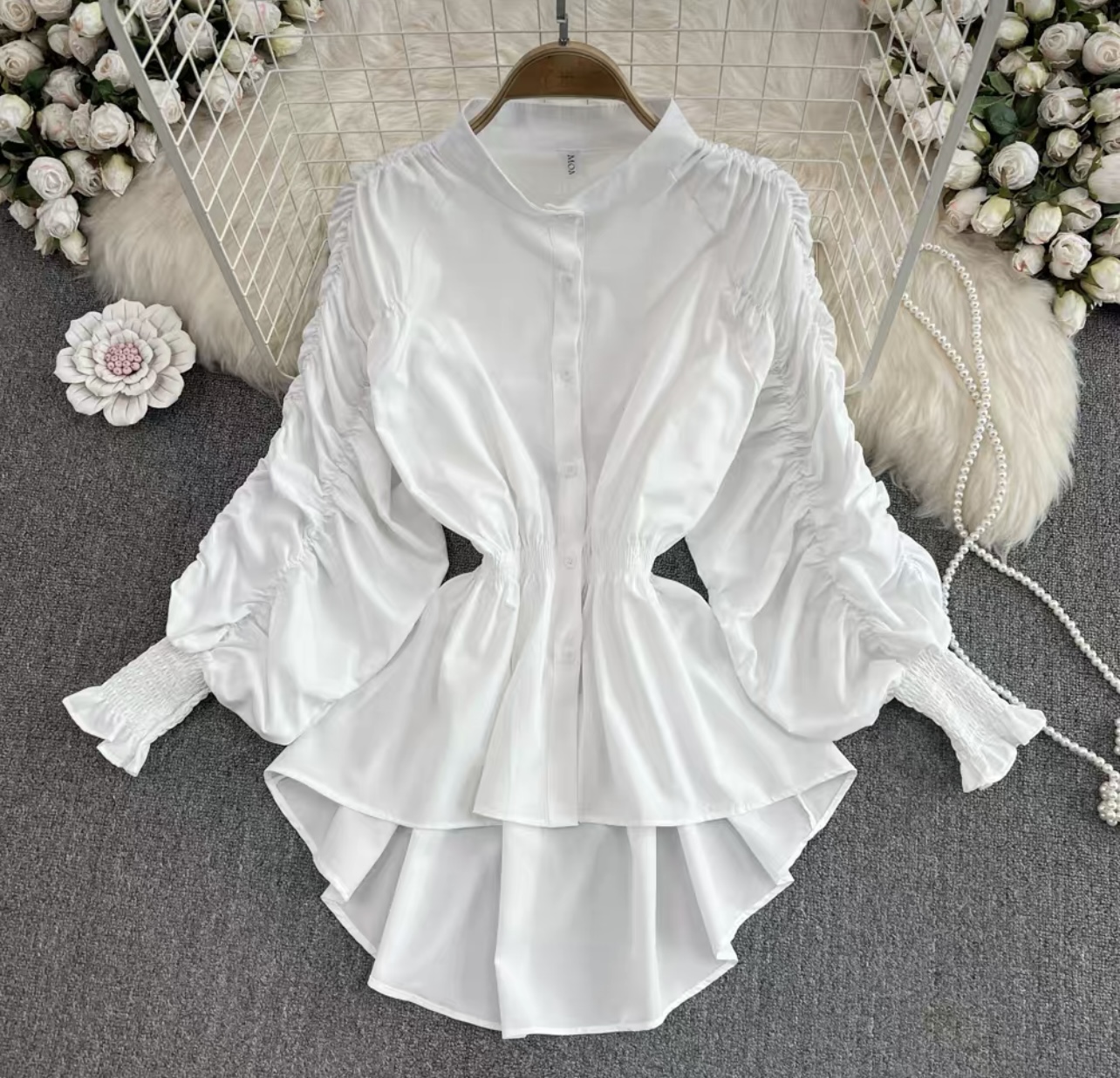 Because I said so ruched top TZZ696 image