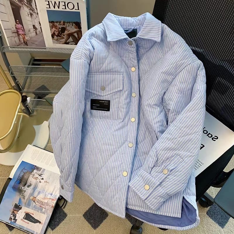 Out with my man bomber shirt jacket CJ107 image