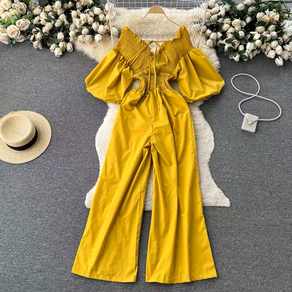 Natural diva ruched jumpsuit JRZZ546 image