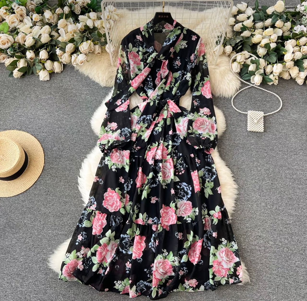 Brooklyn babe floral dress CD592 image