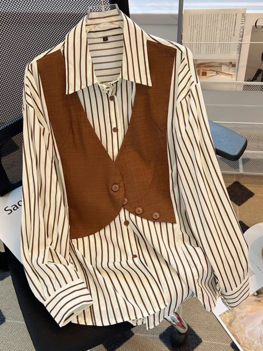 Full babe vip stripes shirt SDZZ910 image