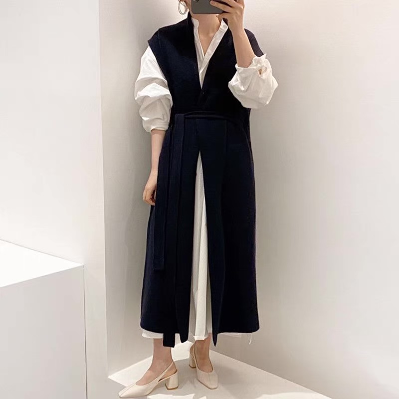 Work formal shirt dress & sweater SDZZ680 image