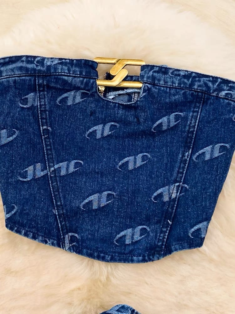 She’s sneaky denim set TPZZ2314 image