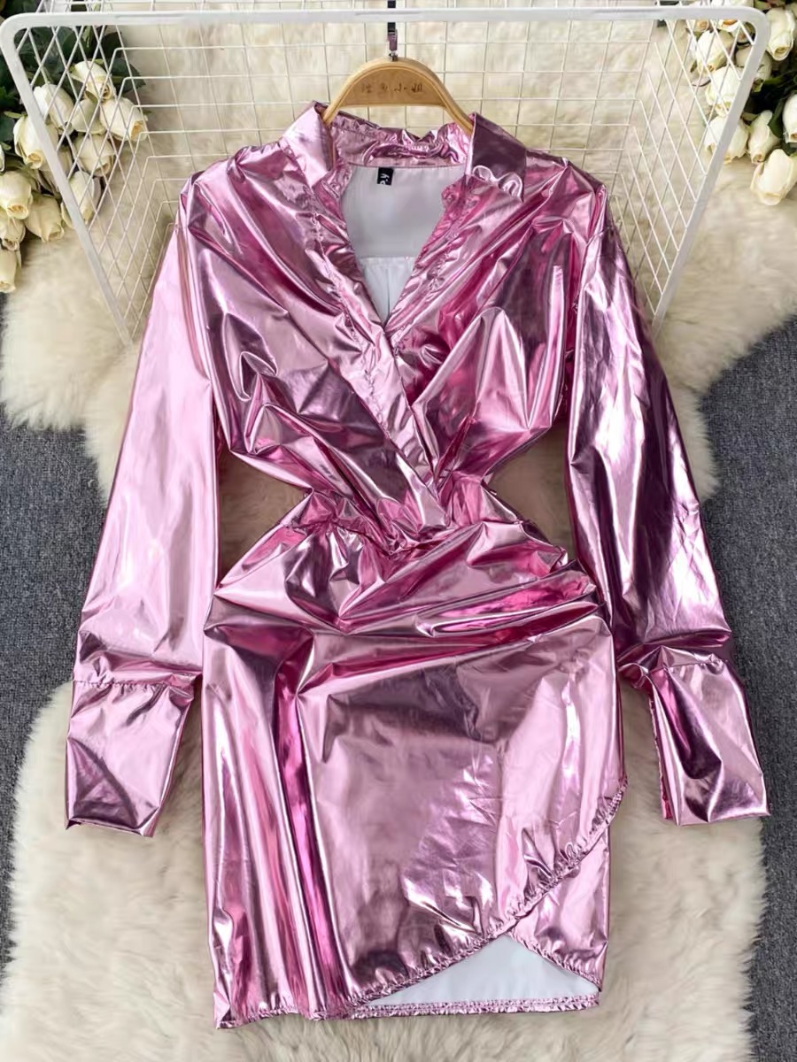 Current obsession metallic dress CBC278