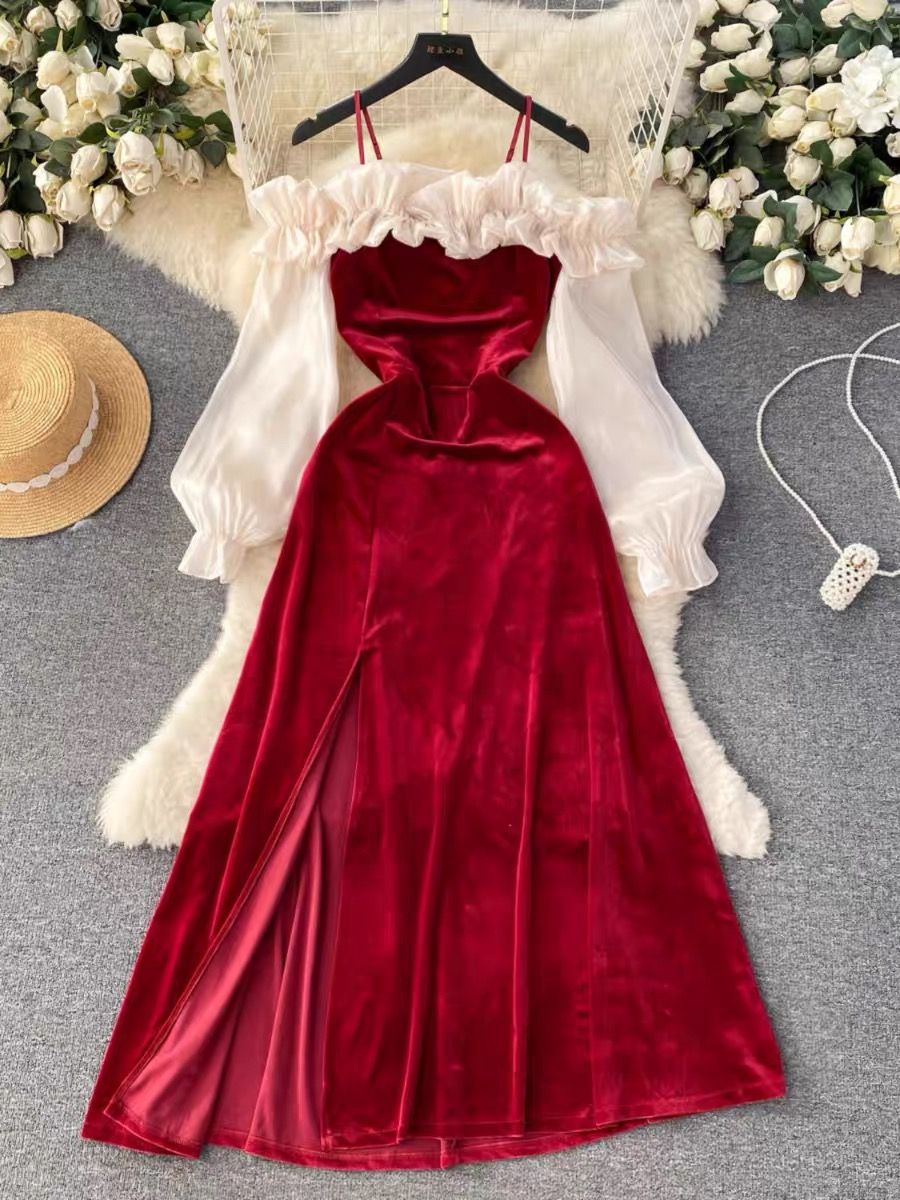 Valencia beauty velvet dress CD611 image