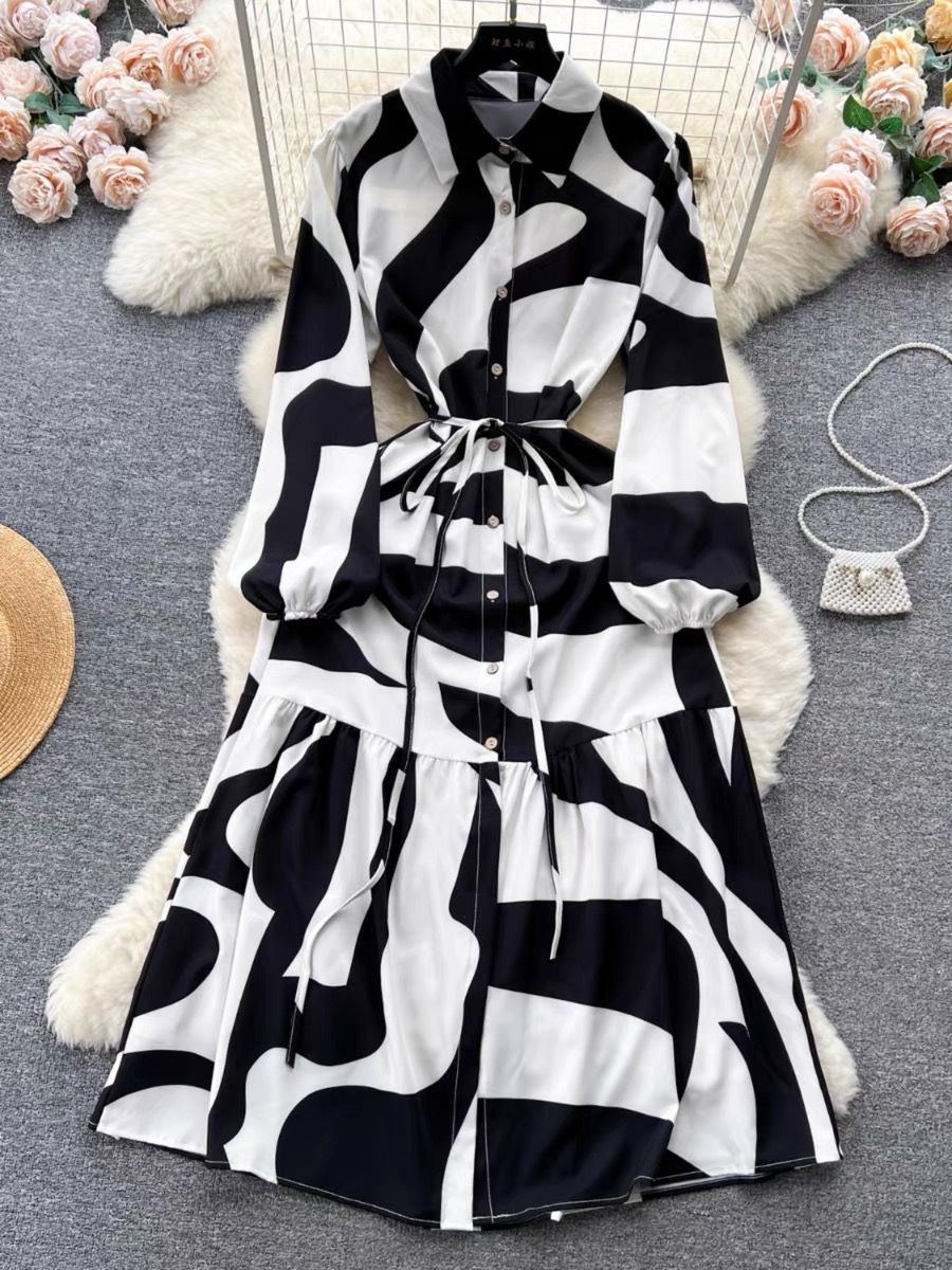 Hello cutie print dress CD602 image
