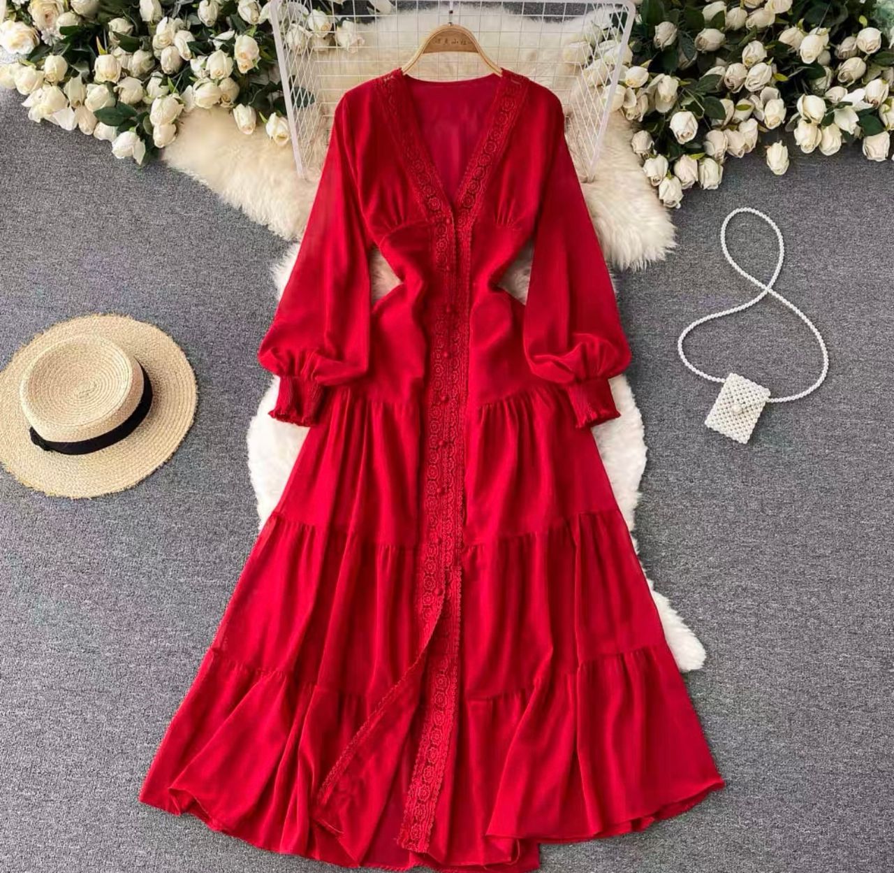 Wavy beach summer dress CD113 image