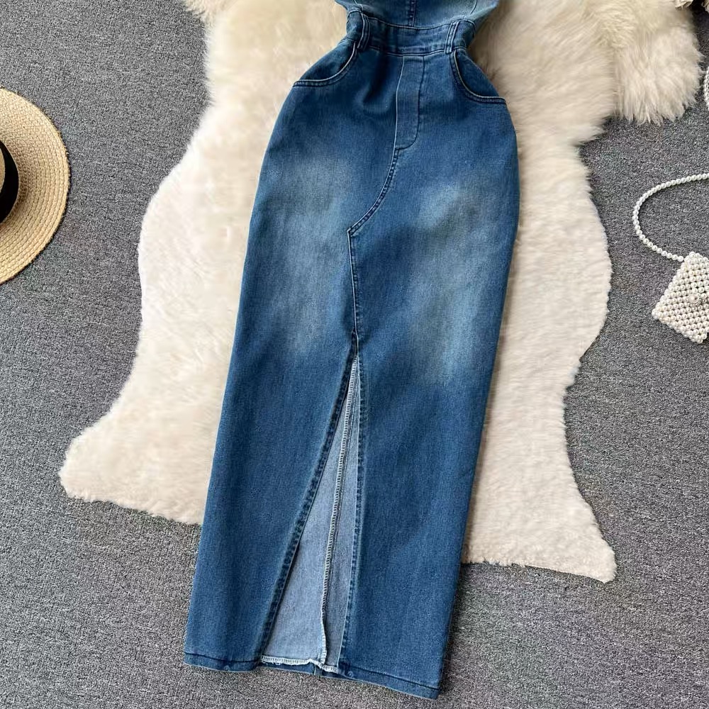 Top speed denim gown DBC3 image