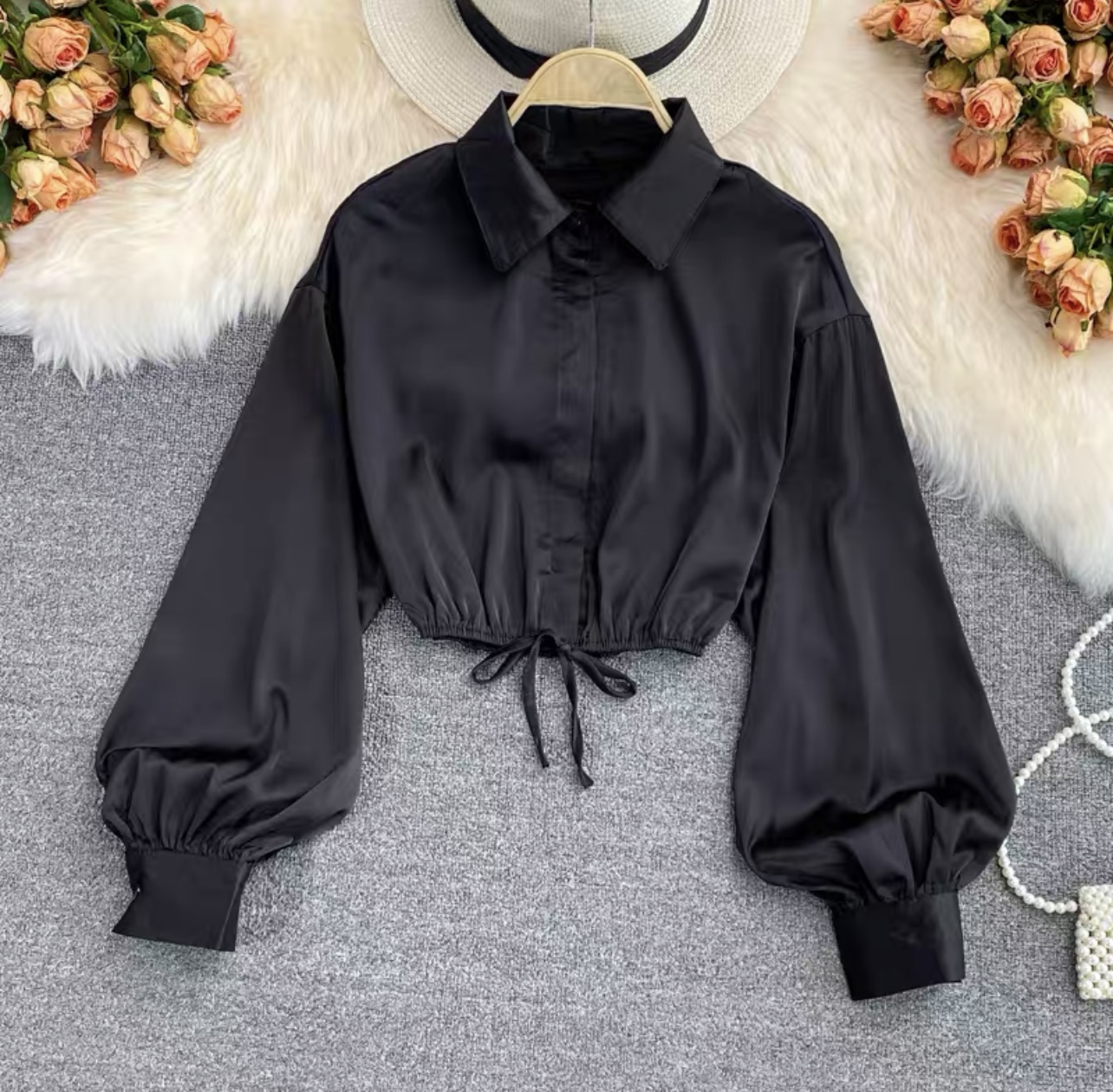 Your favorite silk crop top TZZ299 image
