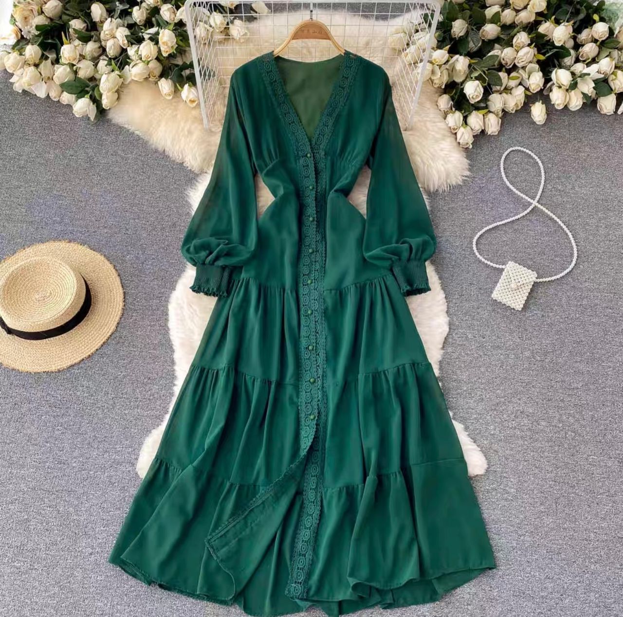 Wavy beach summer dress CD113 image