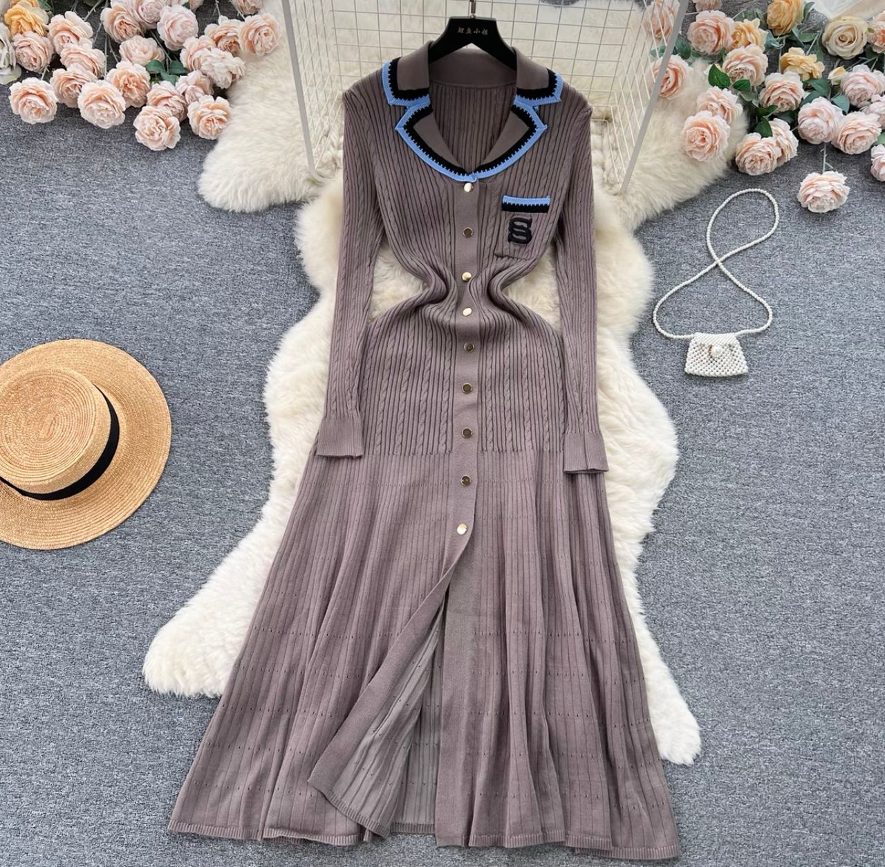 Successful babe knitted dress KD168 image