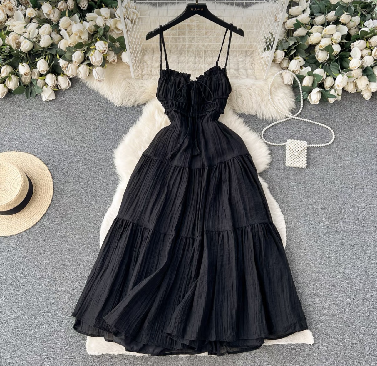 Swedish princess no sleeves dress CD463 image
