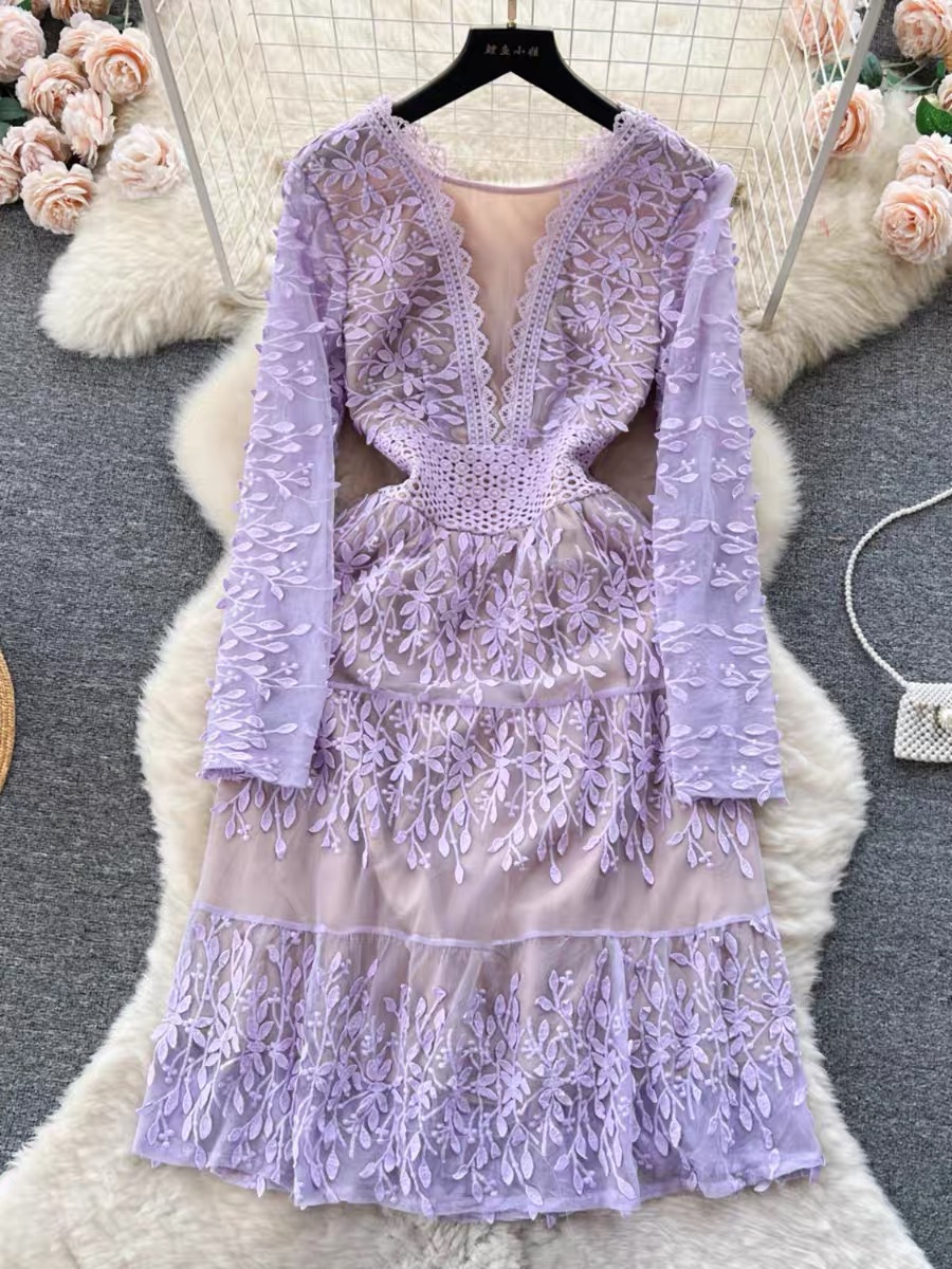 Sun kiss beauty lace dress EVD147