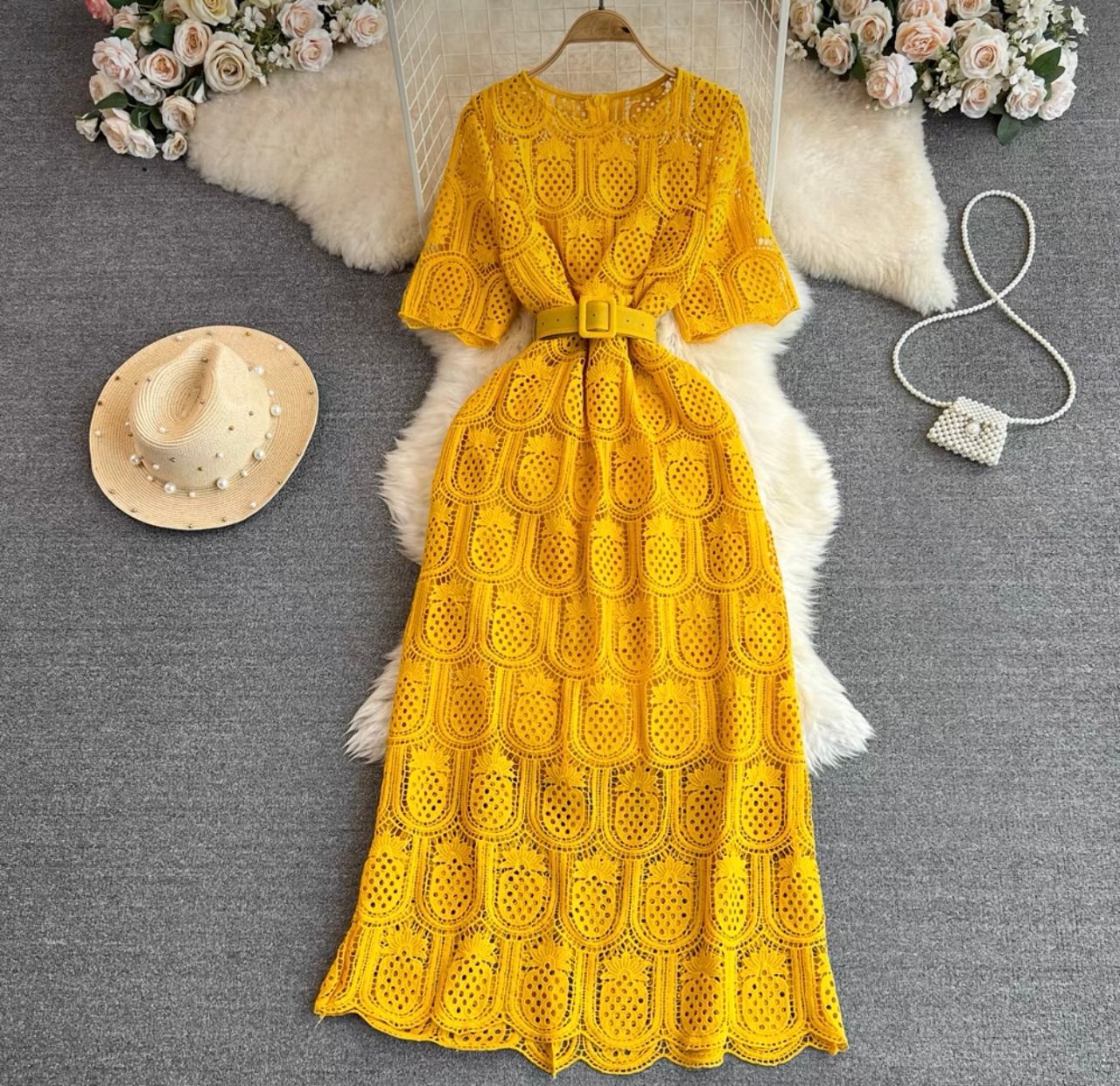 Princess royal lace dress & belt FD164 image