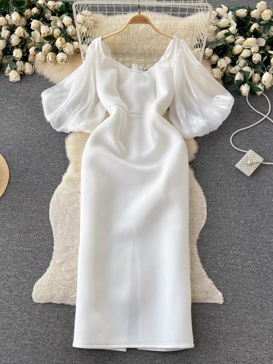 Pure as snow formal dress EBC35