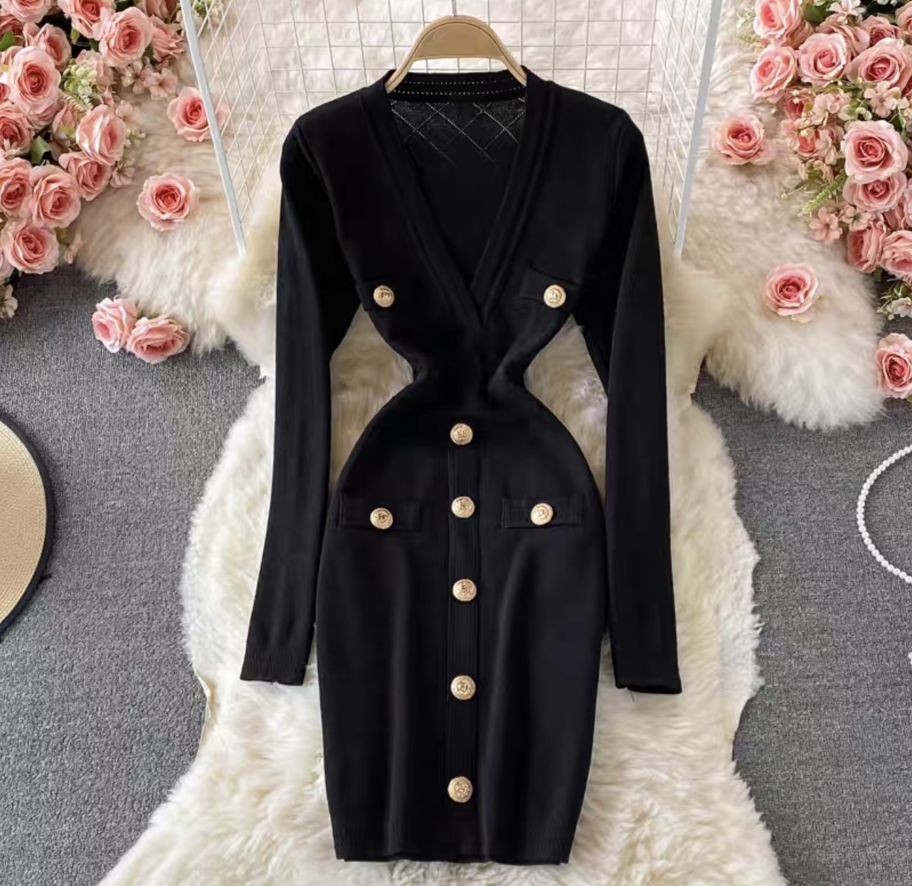 Casual date sweater gown KBC39 image