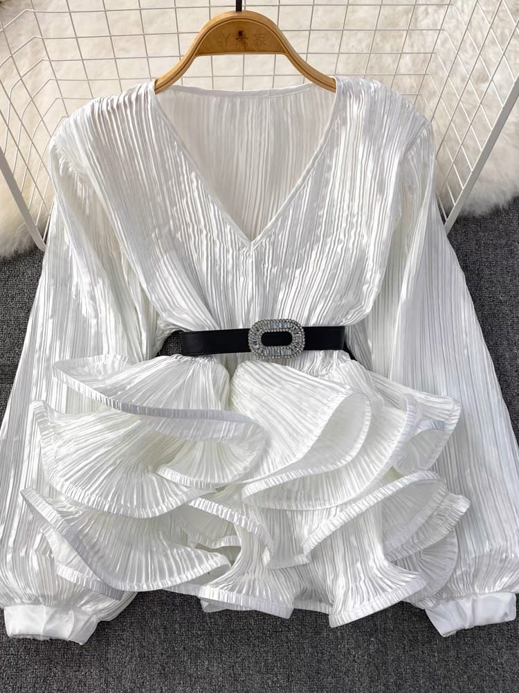 Best in the game blouse & belt BE126 image