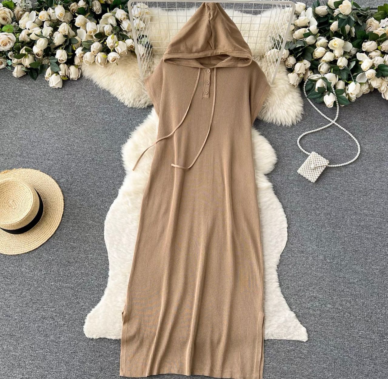 Warm cuddles hoodie dress KD127 image
