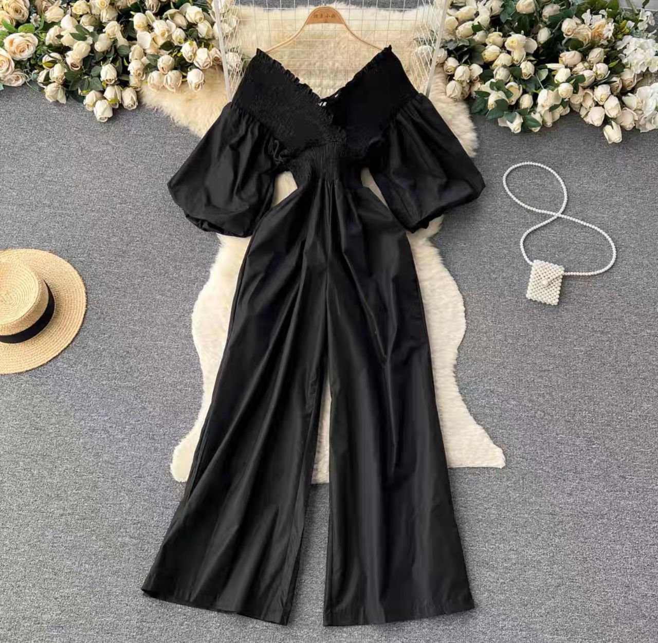 Natural diva ruched jumpsuit JRZZ546 image