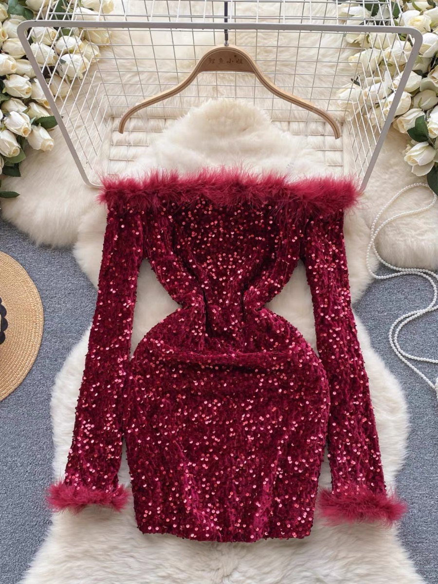 Don’t call me sequin Dress EBC152