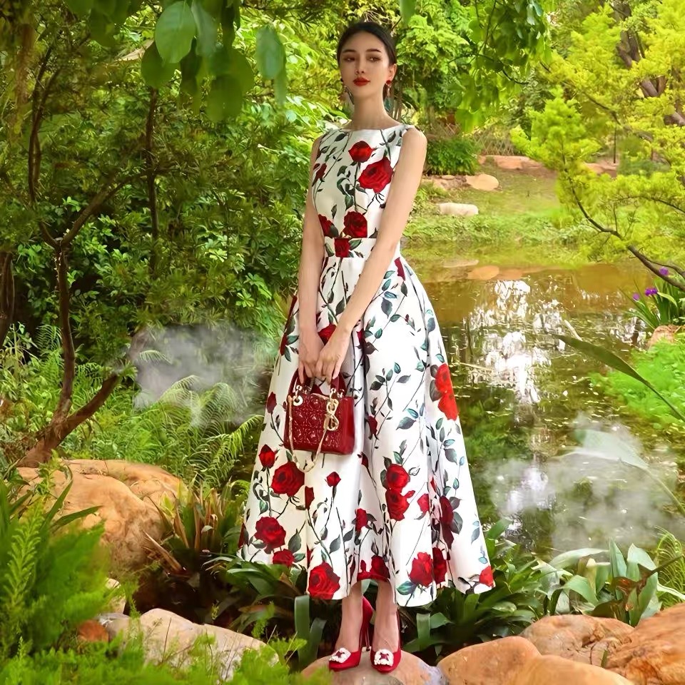 Valentine’s Day floral dress FD112 image